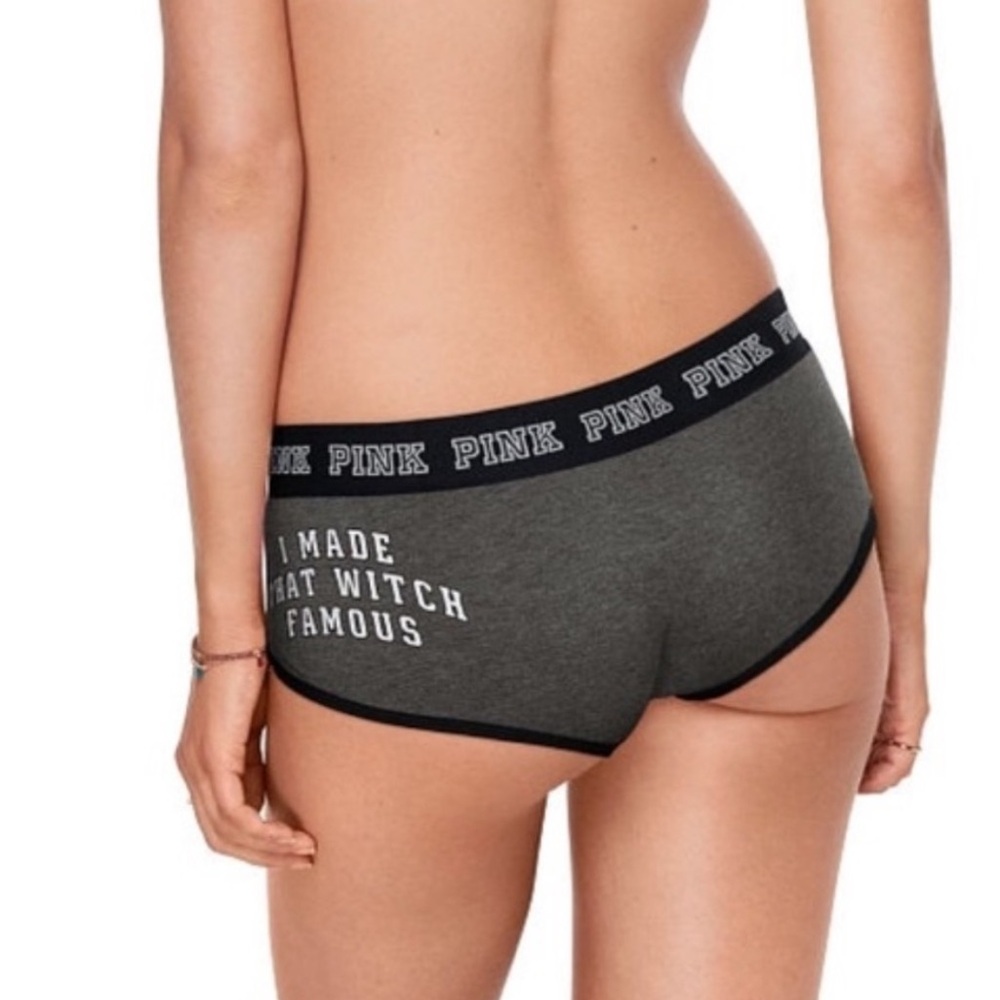 VS PINK Halloween Witch Boyshort Pantie Large Retired Style